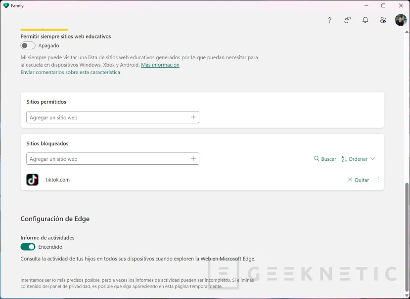Geeknetic Control Parental en Windows 11: cómo poner límites al uso del PC para menores 14