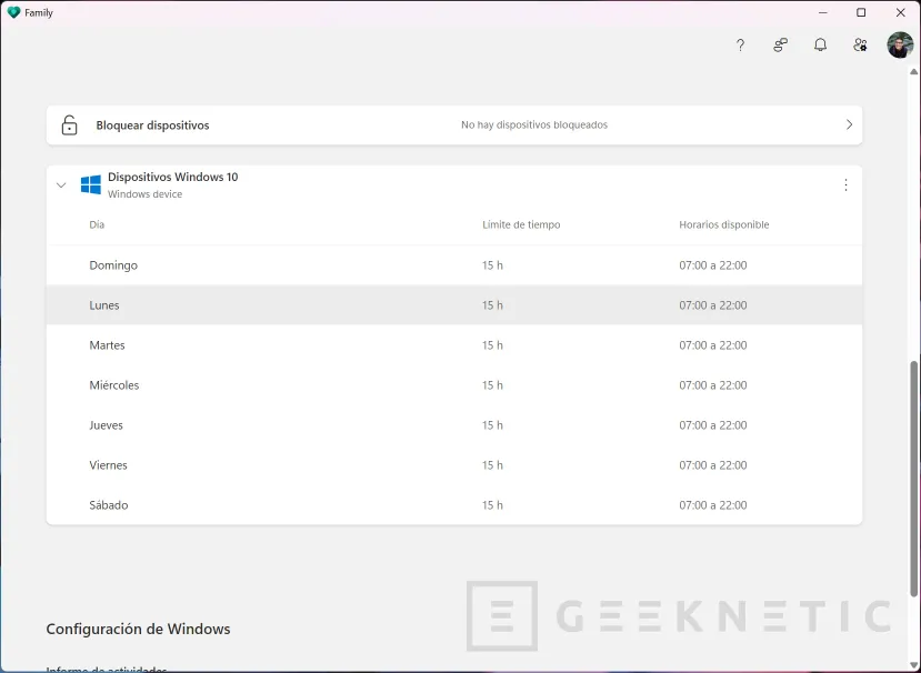 Geeknetic Control Parental en Windows 11: cómo poner límites al uso del PC para menores 12
