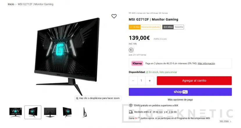 Geeknetic Nuevas ofertas en la tienda MSI con descuentos de hasta el 37% en portátiles monitores y sobremesas 3