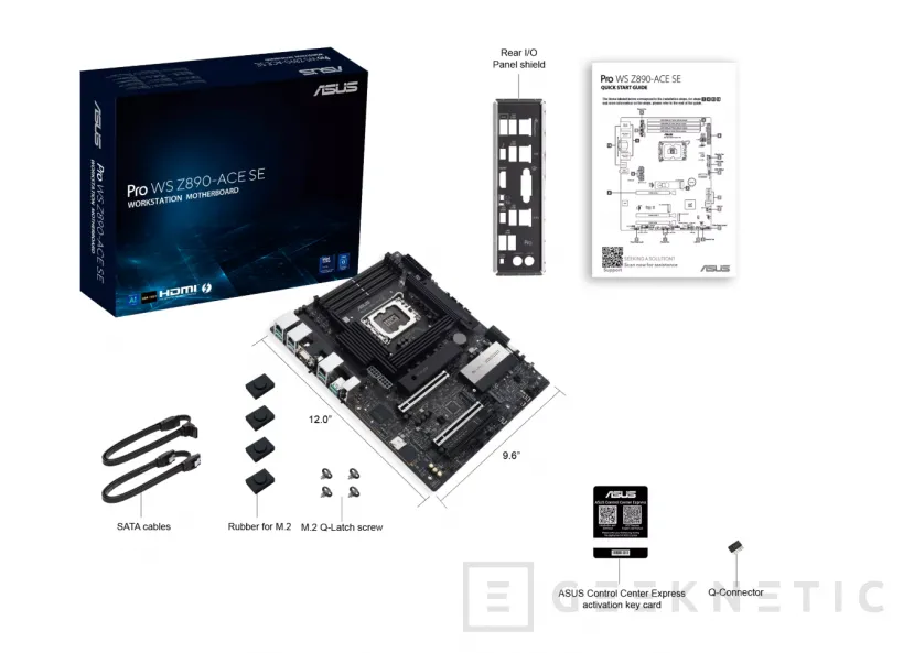 Geeknetic ASUS lanza la placa Pro WS Z890-ACE SE para estaciones de trabajo con socket LGA1851 girado 90 grados 3