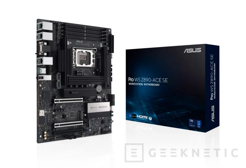 Geeknetic ASUS lanza la placa Pro WS Z890-ACE SE para estaciones de trabajo con socket LGA1851 girado 90 grados 2