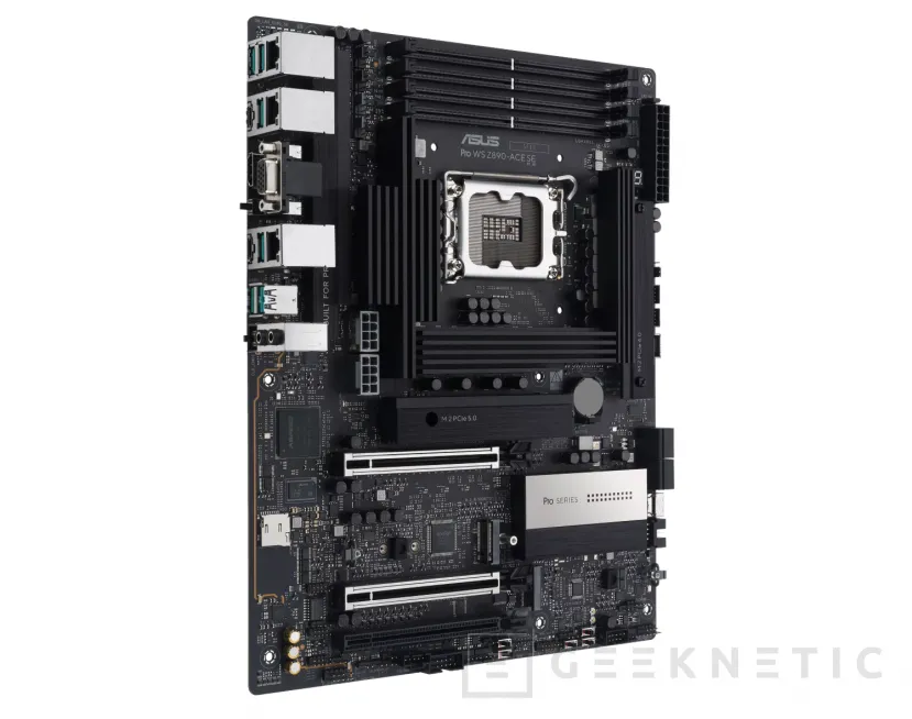 Geeknetic ASUS lanza la placa Pro WS Z890-ACE SE para estaciones de trabajo con socket LGA1851 girado 90 grados 1