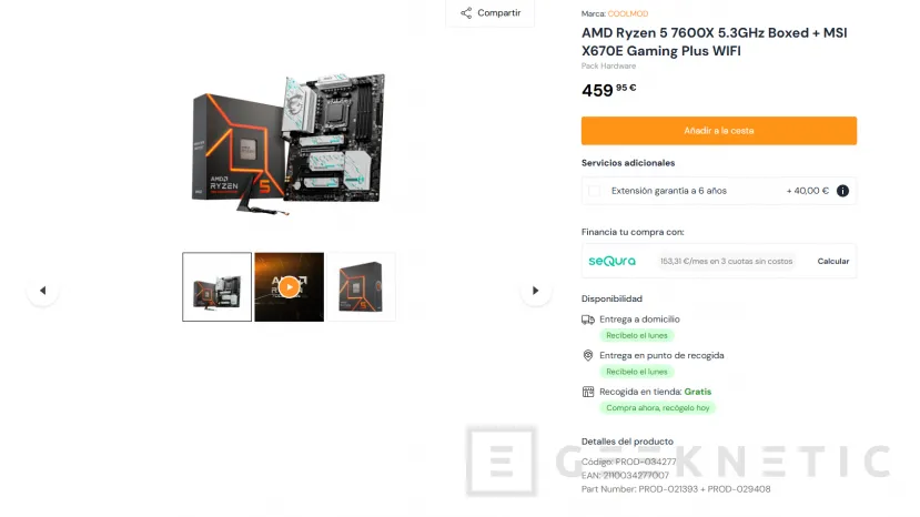 Geeknetic Más ofertas de AMD durante este Black Friday, Ryzen 5 7600X por 205,83 euros 1