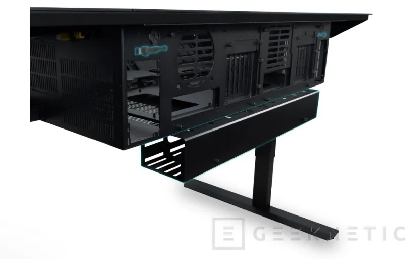 Geeknetic Nueva Lian Li DK07, una caja para 2 PCs de altas prestaciones integrada en una mesa motorizada 4