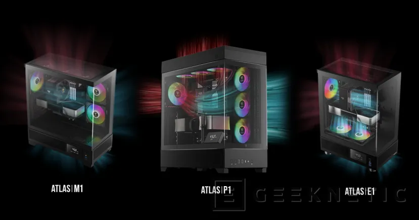 Geeknetic Las nuevas cajas GAMDIAS ATLAS incluyen visión panorámica y ventiladores ARGB 1