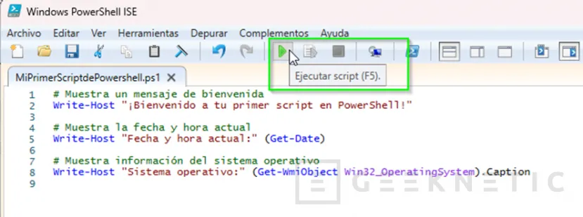 Geeknetic Cómo Crear tu Primer Script En PowerShell 6