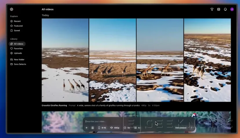 Geeknetic Ya disponible el generador de vídeo Sora de OpenAI, pero solo para usuarios de pago 1