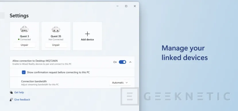 Geeknetic Mixed Reality Link now allows you to use Windows 11 on the Meta Quest 3 2