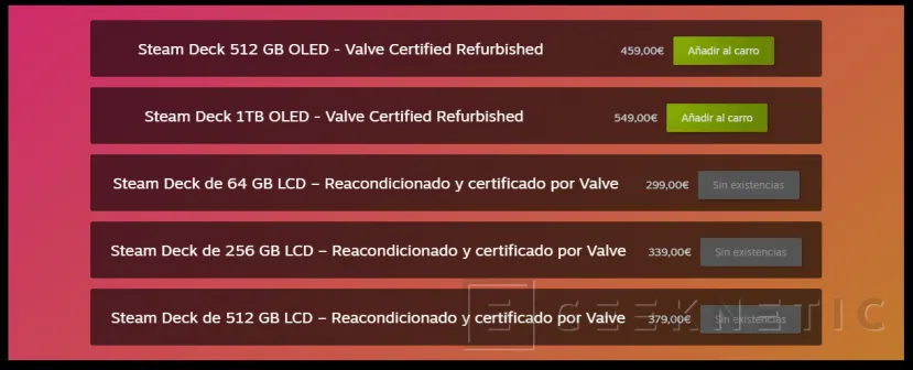 Geeknetic Get the Steam Deck OLED refurbished and certified by Valve for 459 euros 2