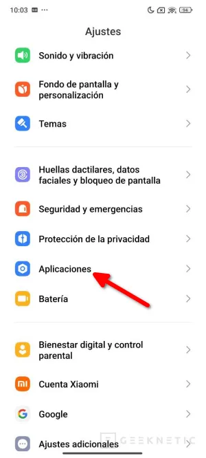 Geeknetic Cómo cambiar las Apps predeterminadas del móvil 2