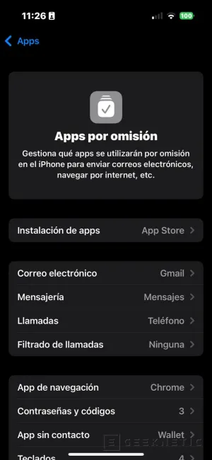 Geeknetic Cómo cambiar las Apps predeterminadas del móvil 12