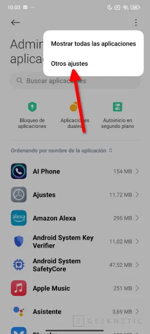 Geeknetic Cómo cambiar las Apps predeterminadas del móvil 4