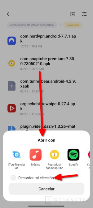 Geeknetic Cómo cambiar las Apps predeterminadas del móvil 8