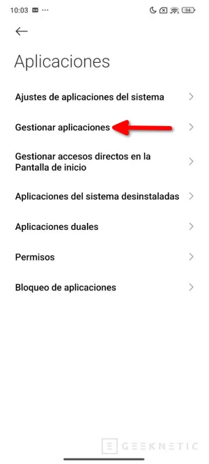 Geeknetic Cómo cambiar las Apps predeterminadas del móvil 3