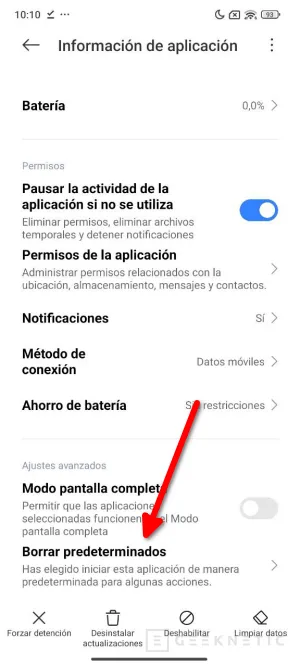 Geeknetic Cómo cambiar las Apps predeterminadas del móvil 9