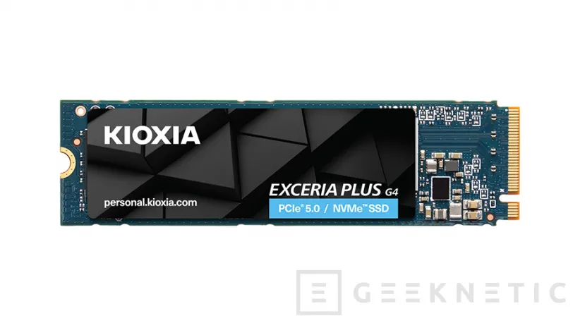 Geeknetic Kioxia ha presentado su disco SSD M.2 Exceria Plus G4 PCIe 5.0 con hasta 10.000 MB/s de lectura 1