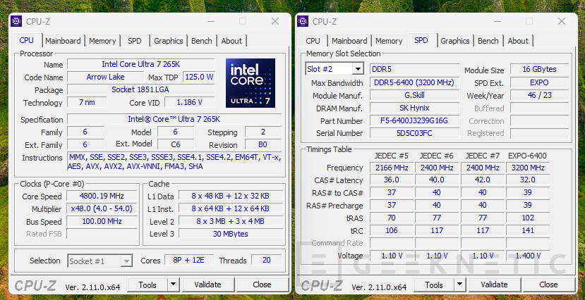 Processore Intel Core Ultra 7 265 Desktop, 2.40GHz, Socket LGA1851, 20 Core, Cache 30MB, Dissipatore Intel Laminar RM2 Incluso, 65W