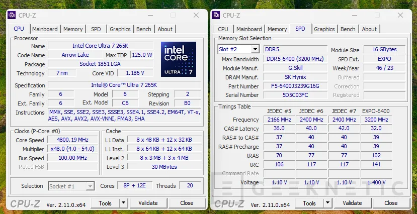 Geeknetic Intel Core Ultra 7 265K Review 6