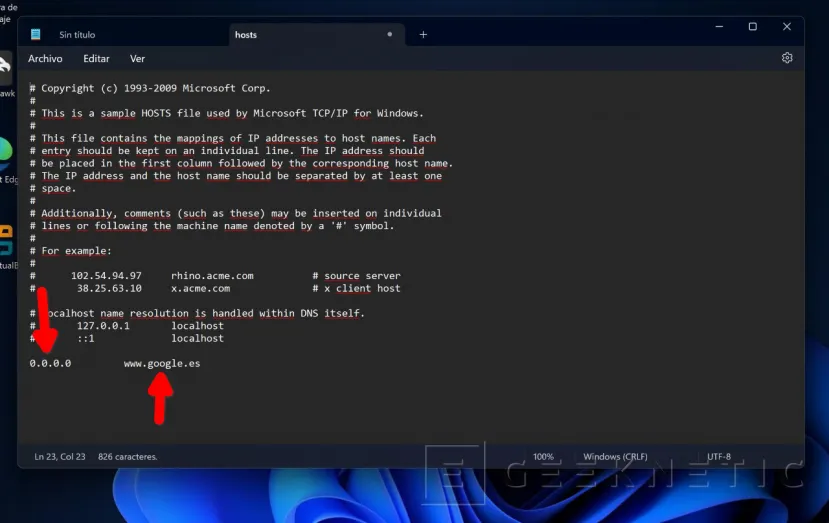 Geeknetic El archivo Host: Para qué sirve y cómo editarlo 5