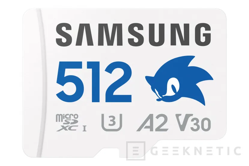 Geeknetic Samsung presents the Sonic The Hedgehog Pro PLUS MicroSD with up to 1 TB with icons of the game characters 3