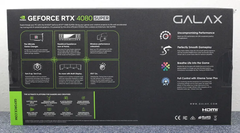 Geeknetic The design of the GALAX RTX 5080 2 box appears