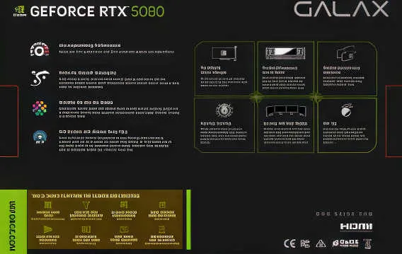 Geeknetic The design of the GALAX RTX 5080 1 box appears