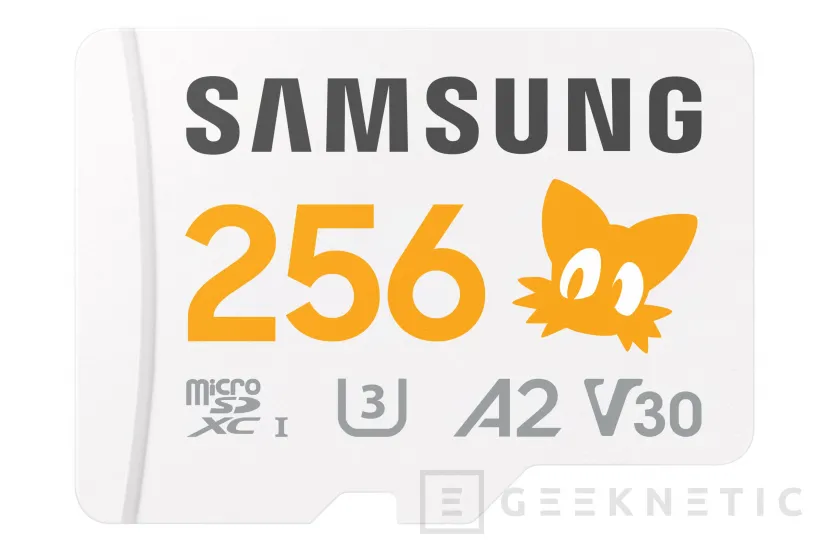 Geeknetic Samsung presents the Sonic The Hedgehog Pro PLUS MicroSD with up to 1 TB with icons of the game characters 2