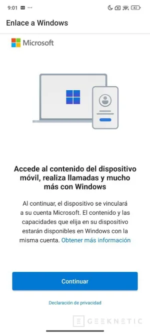 Geeknetic Enlace Móvil: Como configurar y sincronizar el Smartphone desde Windows 11 5