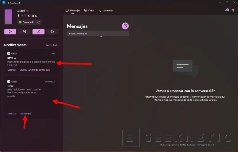 Geeknetic Enlace Móvil: Como configurar y sincronizar el Smartphone desde Windows 11 10