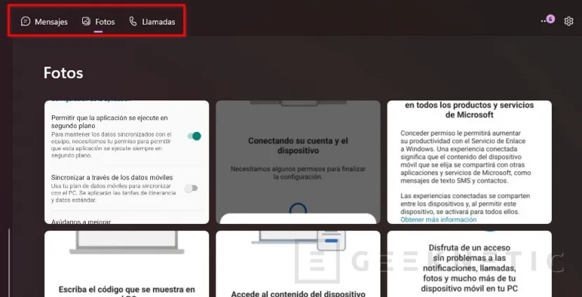 Geeknetic Enlace Móvil: Como configurar y sincronizar el Smartphone desde Windows 11 12