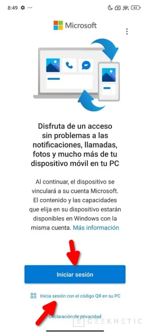 Geeknetic Enlace Móvil: Como configurar y sincronizar el Smartphone desde Windows 11 3