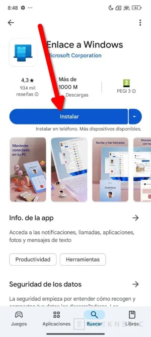 Geeknetic Enlace Móvil: Como configurar y sincronizar el Smartphone desde Windows 11 2