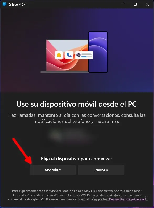 Geeknetic Enlace Móvil: Como configurar y sincronizar el Smartphone desde Windows 11 4