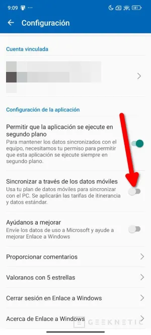 Geeknetic Enlace Móvil: Como configurar y sincronizar el Smartphone desde Windows 11 7