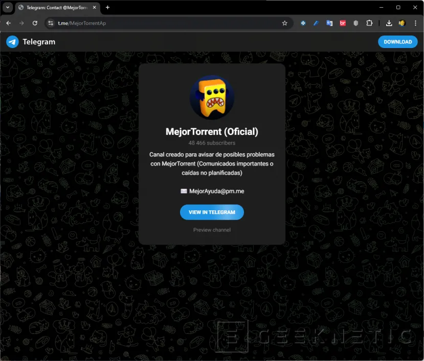 Geeknetic What happened to Mejortorrent, the website for downloading torrents? 4