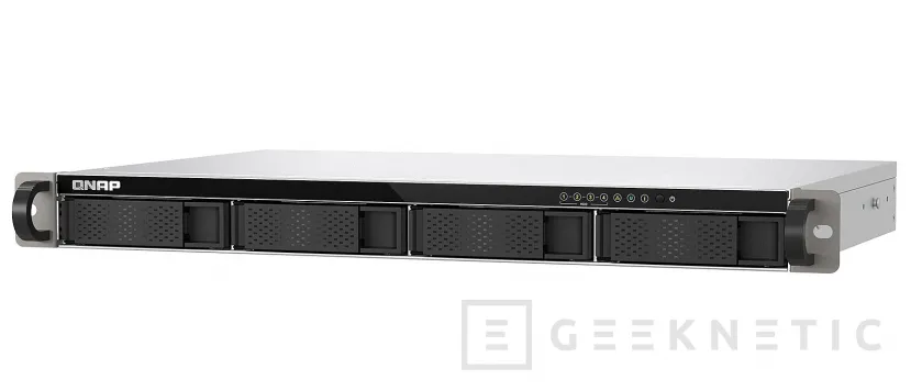 Geeknetic New NAS for 1U QNAP TS-433eU rack cabinets with 2.5 GbE and NPU 2