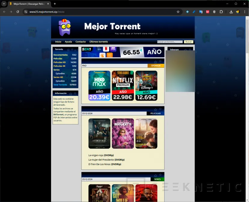 Geeknetic What happened to Mejortorrent, the website for downloading torrents? 3