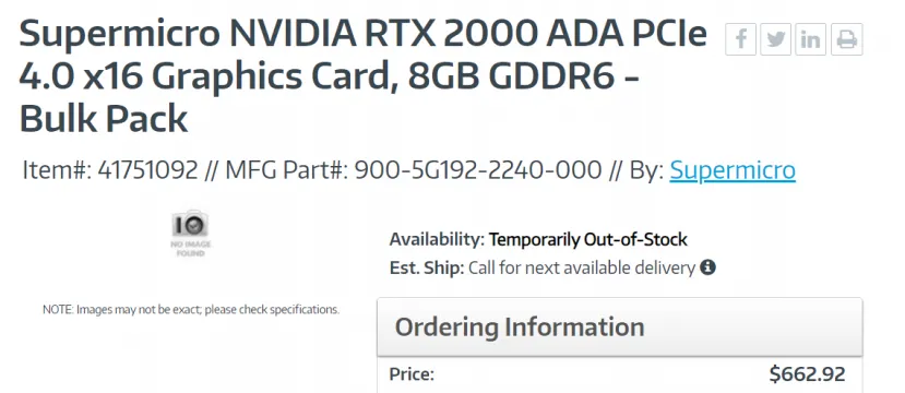 Geeknetic NVIDIA lanzará la RTX 2000 ADA, una tarjeta para estaciones de trabajo con 8 GB GDDR6 sin conector de alimentación 2
