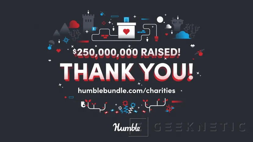 Geeknetic Humble Bundle supera los 250 millones de dólares recaudados para asociaciones benéficas 2