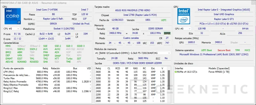 Geeknetic G.Skill Trident Z5 RGB DDR5 Intel XMP 3.0 48GB-7200MHz CL36 Review 13