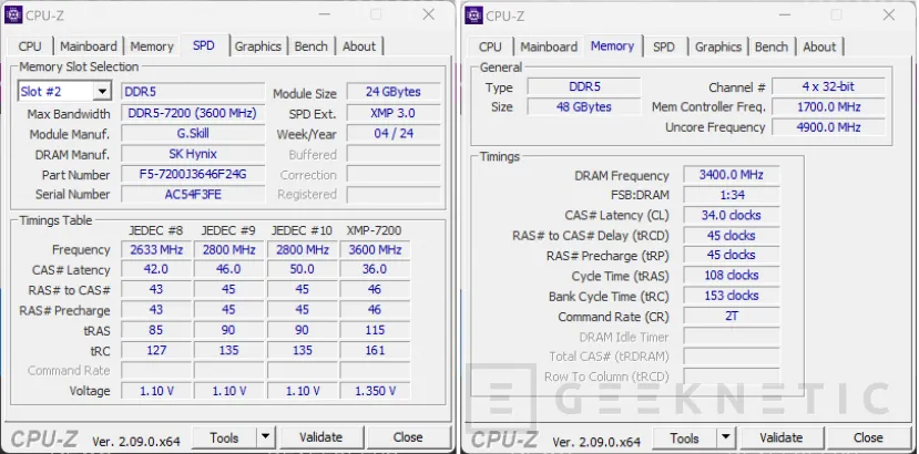 Geeknetic G.Skill Trident Z5 RGB DDR5 Intel XMP 3.0 48GB-7200MHz CL36 Review 7