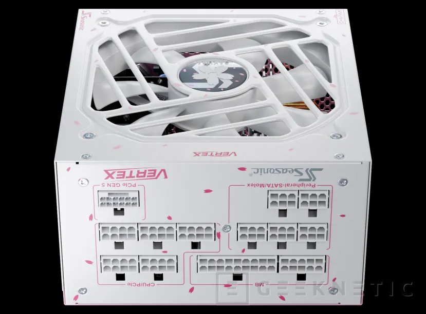 Geeknetic Seasonic anuncia la fuente de alimentación Vertex Sakura con 1000 W y decorada con motivos orientales 2