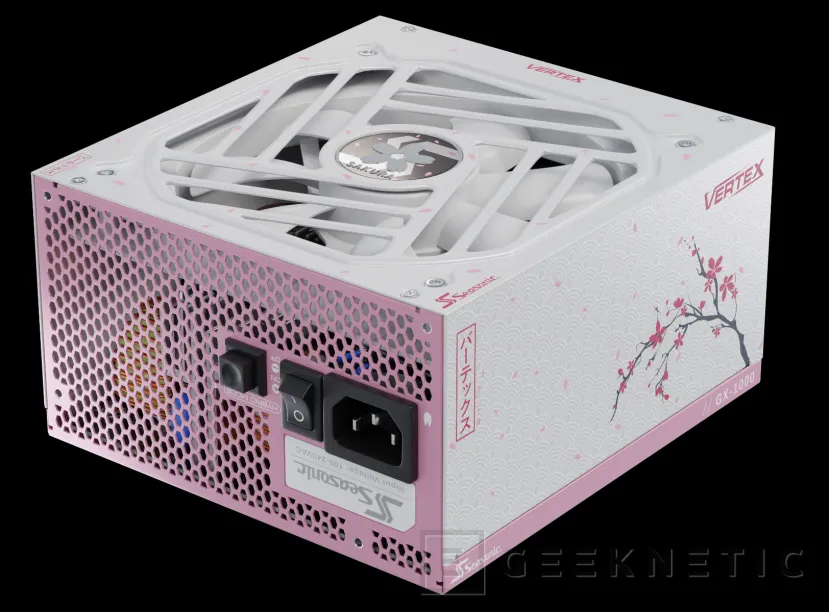 Geeknetic Seasonic anuncia la fuente de alimentación Vertex Sakura con 1000 W y decorada con motivos orientales 1