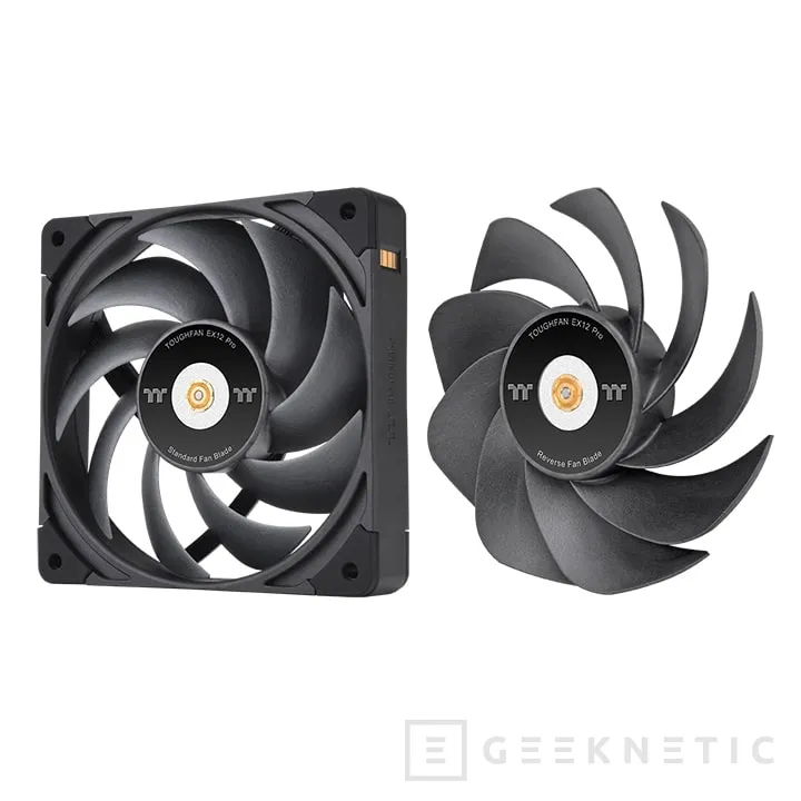 Geeknetic Thermaltake presenta los ventiladores TOUGHFAN EX12 y EX14 Pro con aspas intercambiables y conexión magnética 2