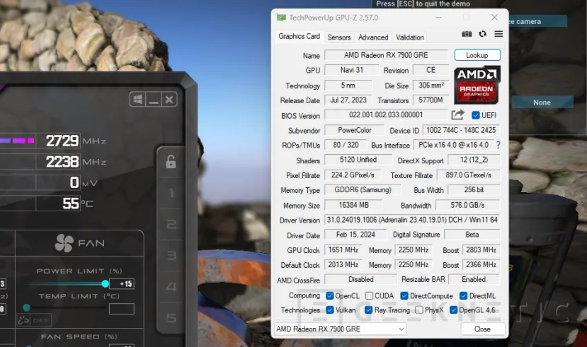 Geeknetic PowerColor HellHound AMD Radeon RX 7900 GRE Review 12