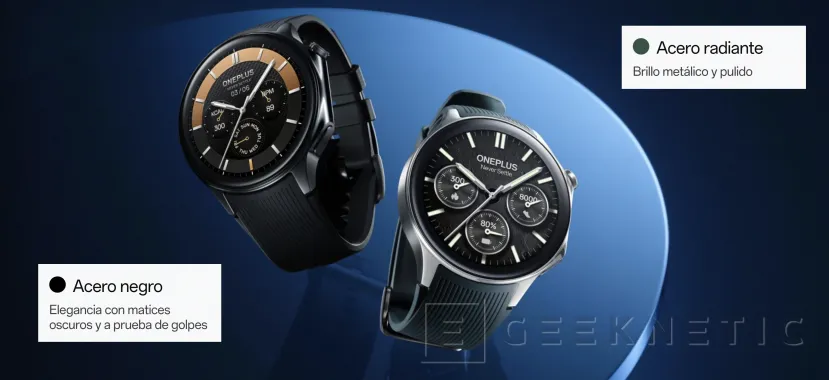 Geeknetic OnePlus ha presentado este MWC 24 su Watch 2, el primero de la compañía con WearOS 2