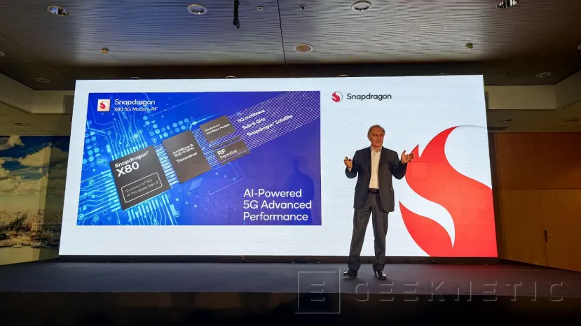 Geeknetic El módem Snapdragon X80 de Qualcomm integra un chip de IA para ofrecer mayor velocidad y menor latencia en redes 5G 1