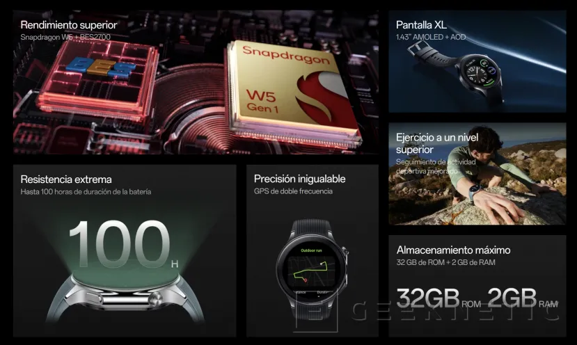 Geeknetic OnePlus ha presentado este MWC 24 su Watch 2, el primero de la compañía con WearOS 3