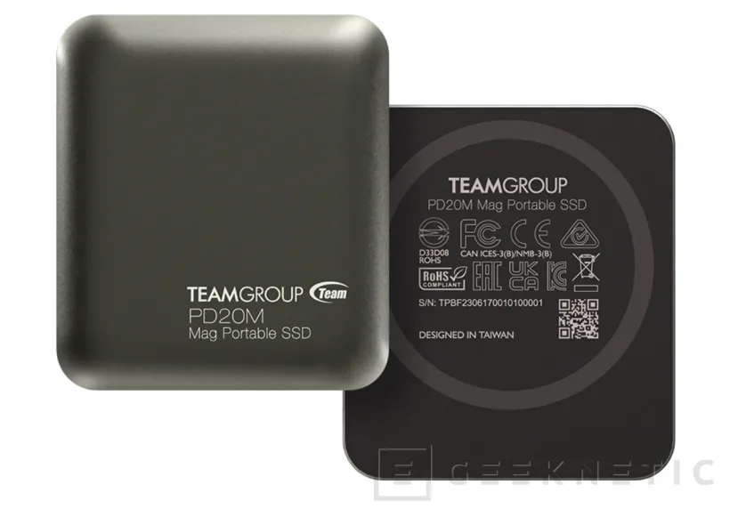Geeknetic TeamGroup desvela sus SSD Externos PD20M con anclaje magnético tipo MagSafe 2