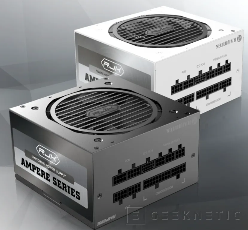 Geeknetic Certificación 80 PLUS Platinum y ATX 3.0 en las fuentes Raijintek Ampere 1